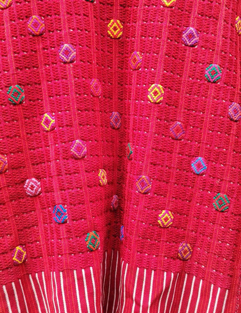 Burgundy Colotenango Huipil #8-291