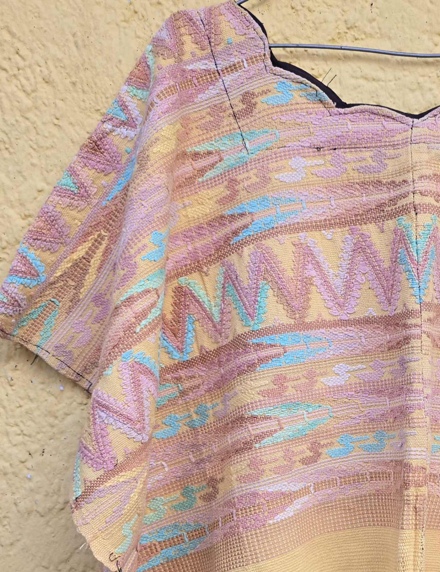Pink and Primrose Comalapa Huipil #8-297