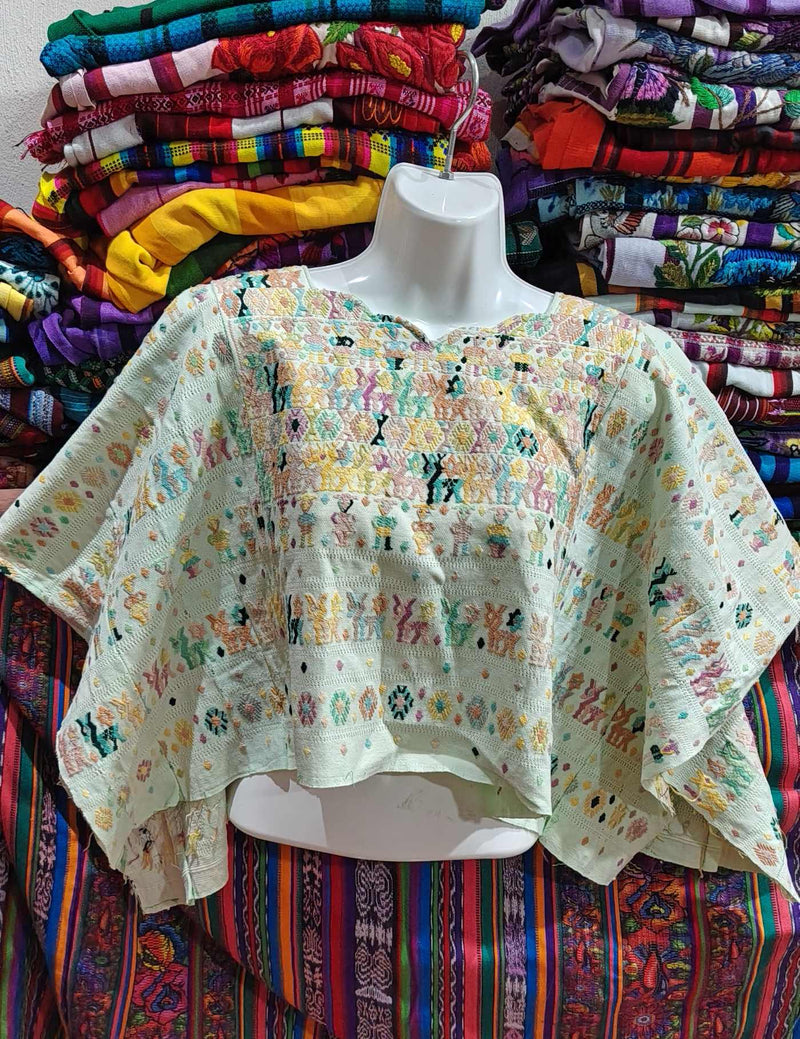 Pale Mint Cobán Huipil #8-317