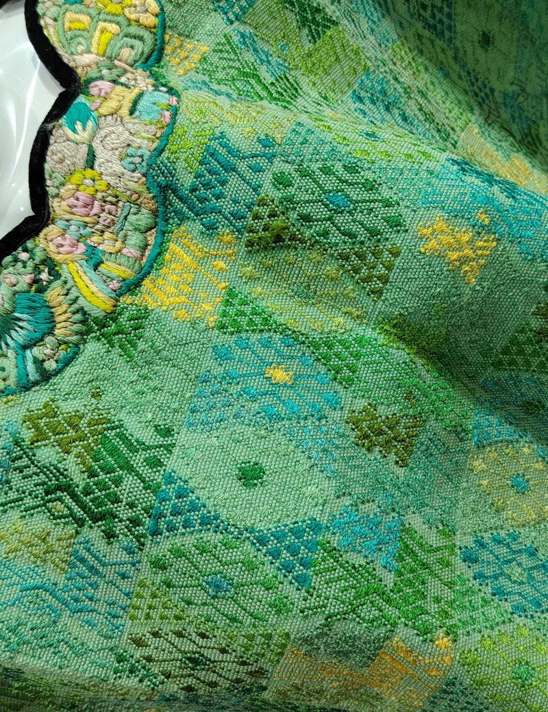 Lime with Deer Cobán Huipil #8-322