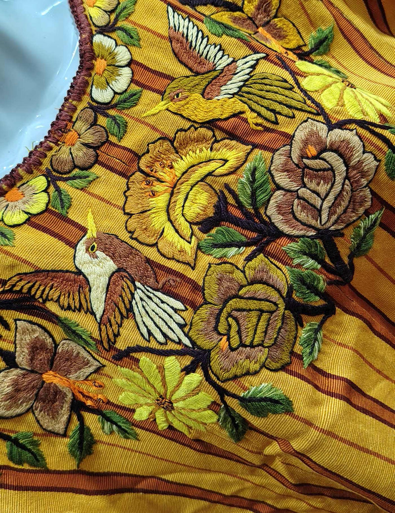 Mustard with Hummingbirds Santiago Huipil #8-324