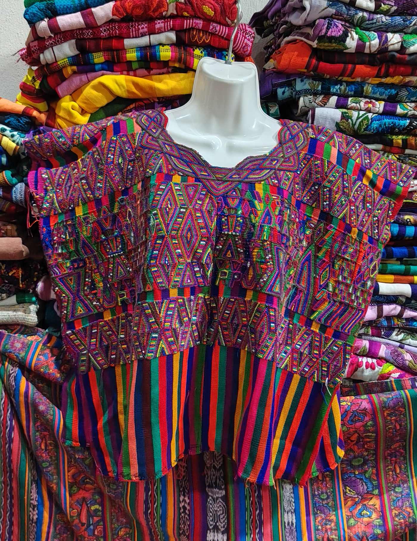 Multicolor Stripes Nebaj Huipil #8-330