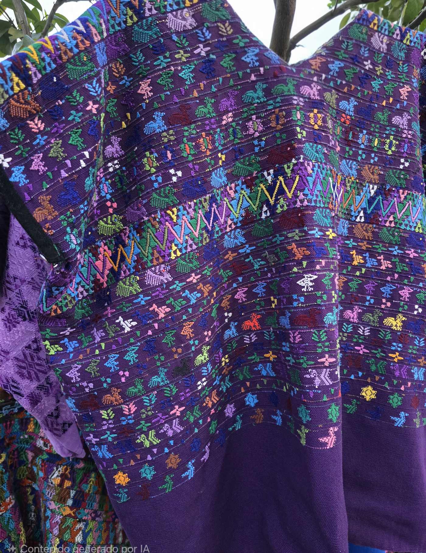 Purple Rabinal Huipil #8-382