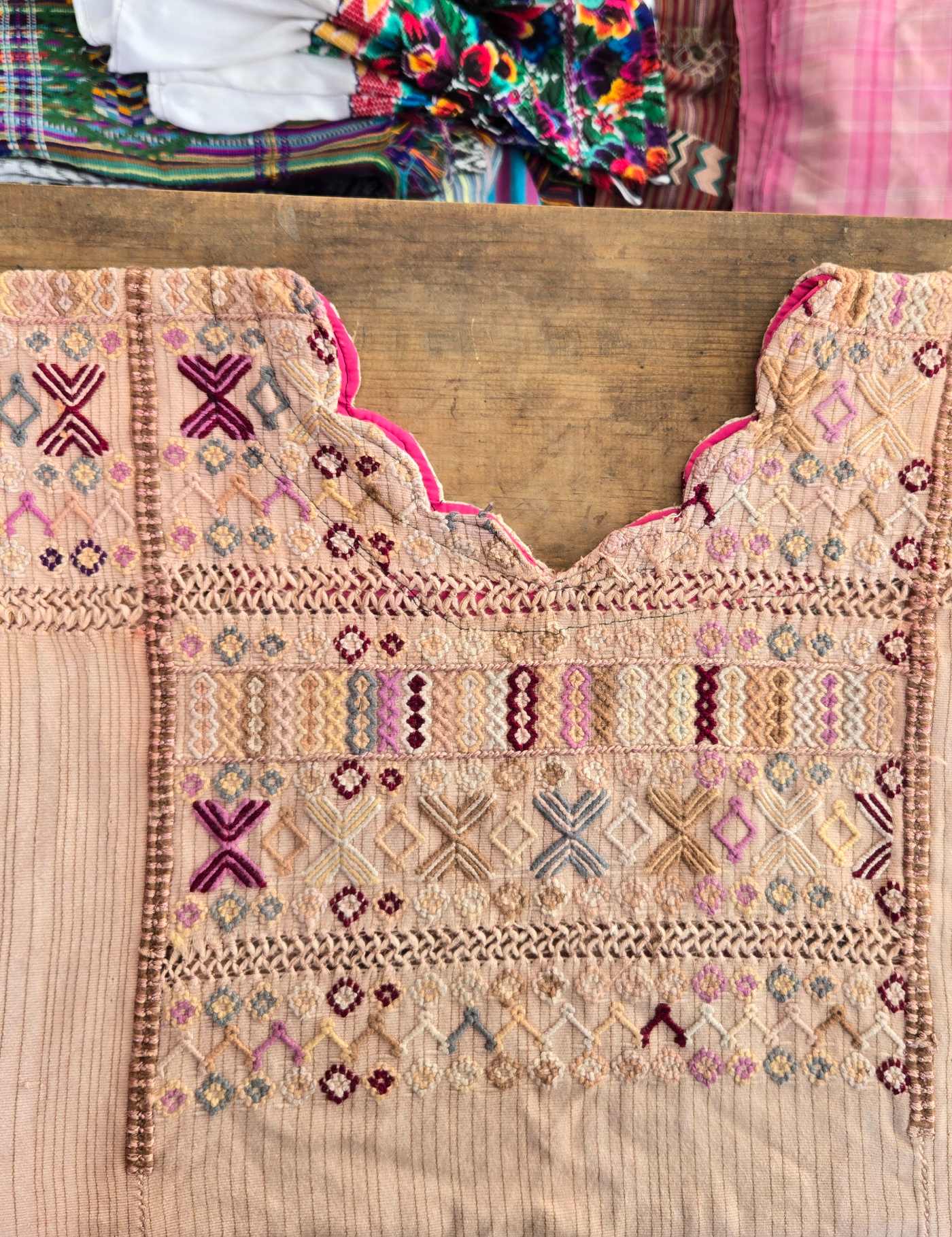 Pale Beige Colotenango Huipil #8-390