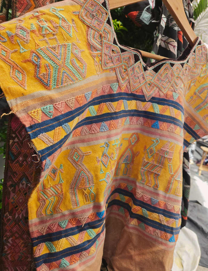 Bright Yellow Nebaj Huipil #8-398