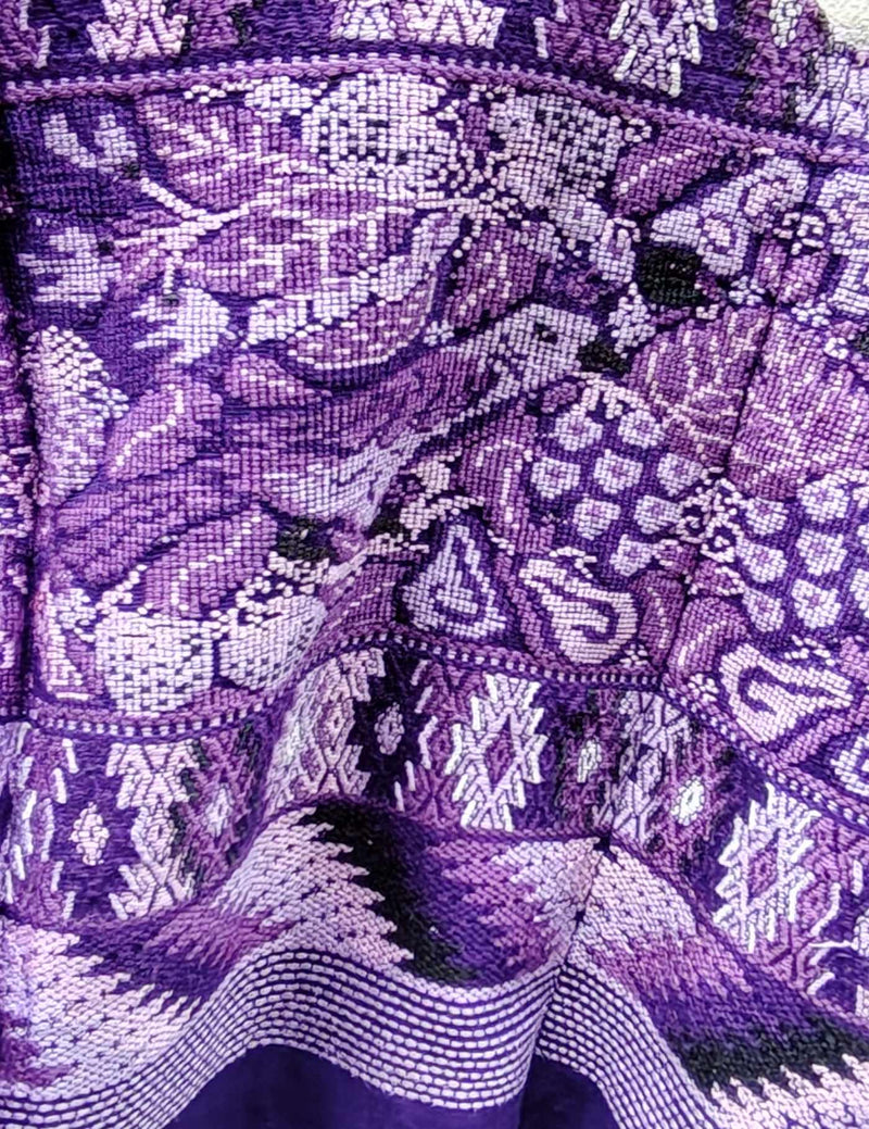 Purple with bird Comalapa Huipil #8-406