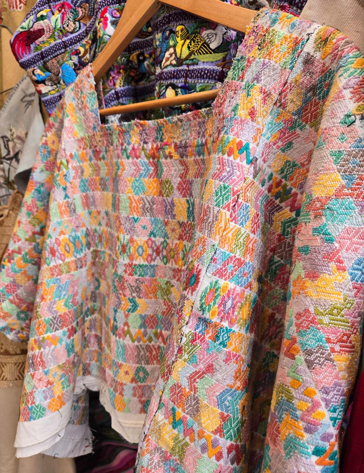 Pastel Geometric Cobán Huipil #8-438