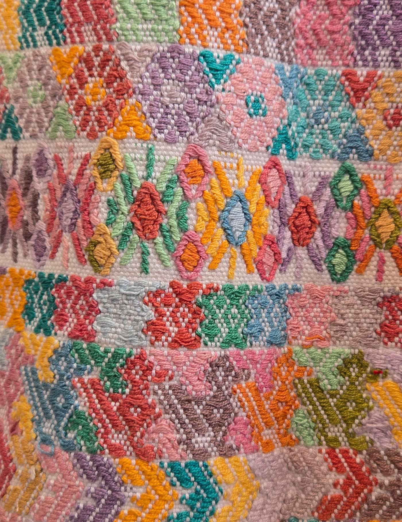 Pastel Geometric Cobán Huipil #8-438