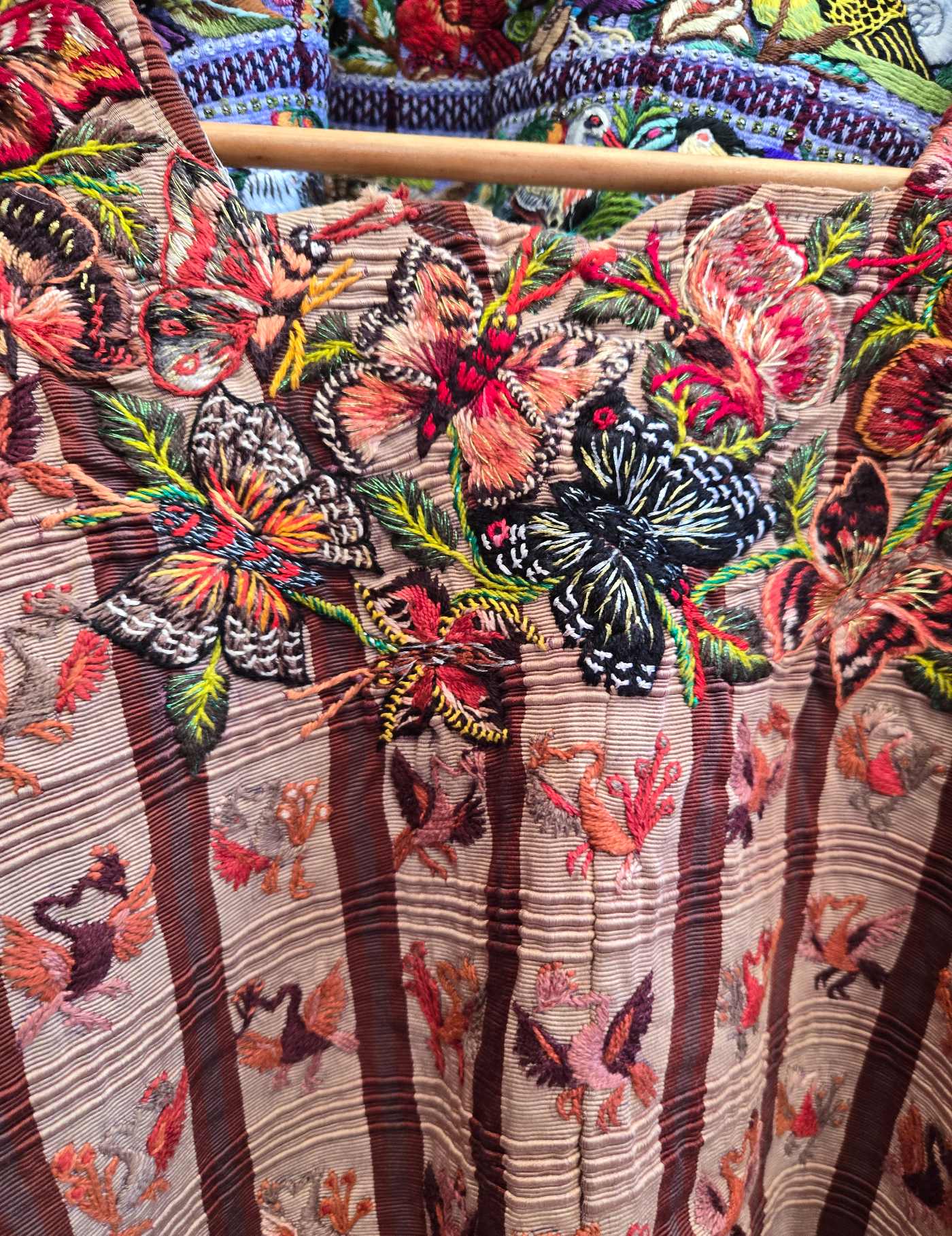 Brown Dragons and Butterflies Santiago Huipil #8-440