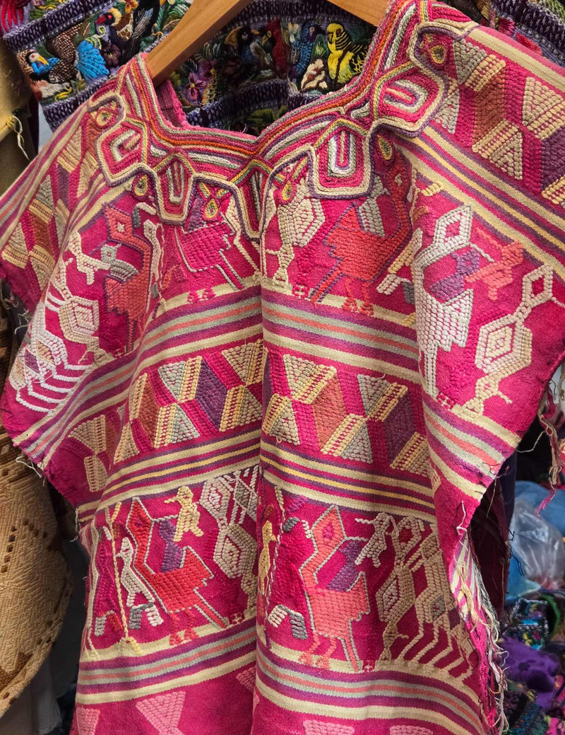 Hot Pink Nebaj Huipil #8-446