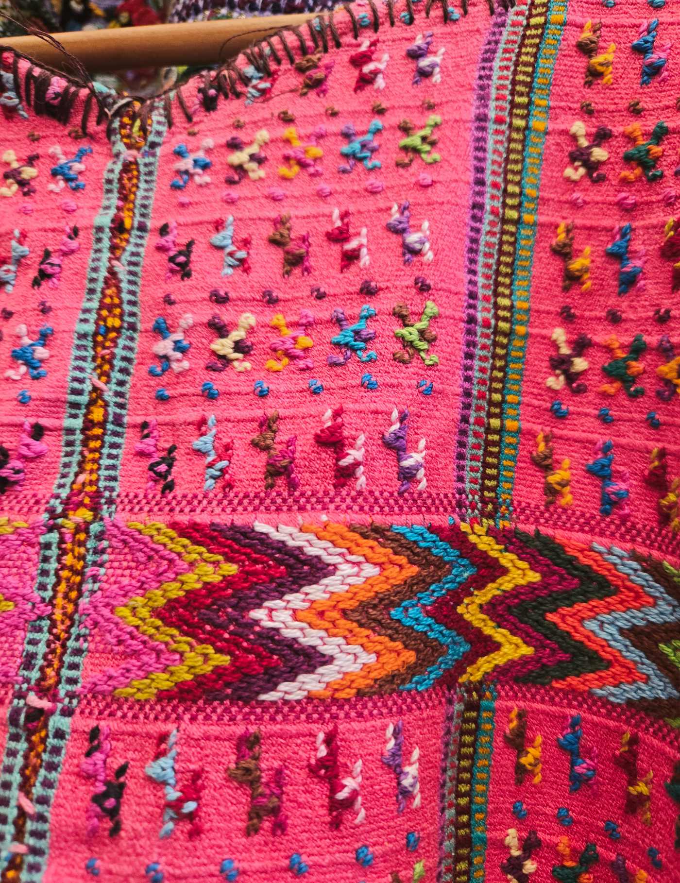 Pink San Lucas Tolimán Huipil #8-451