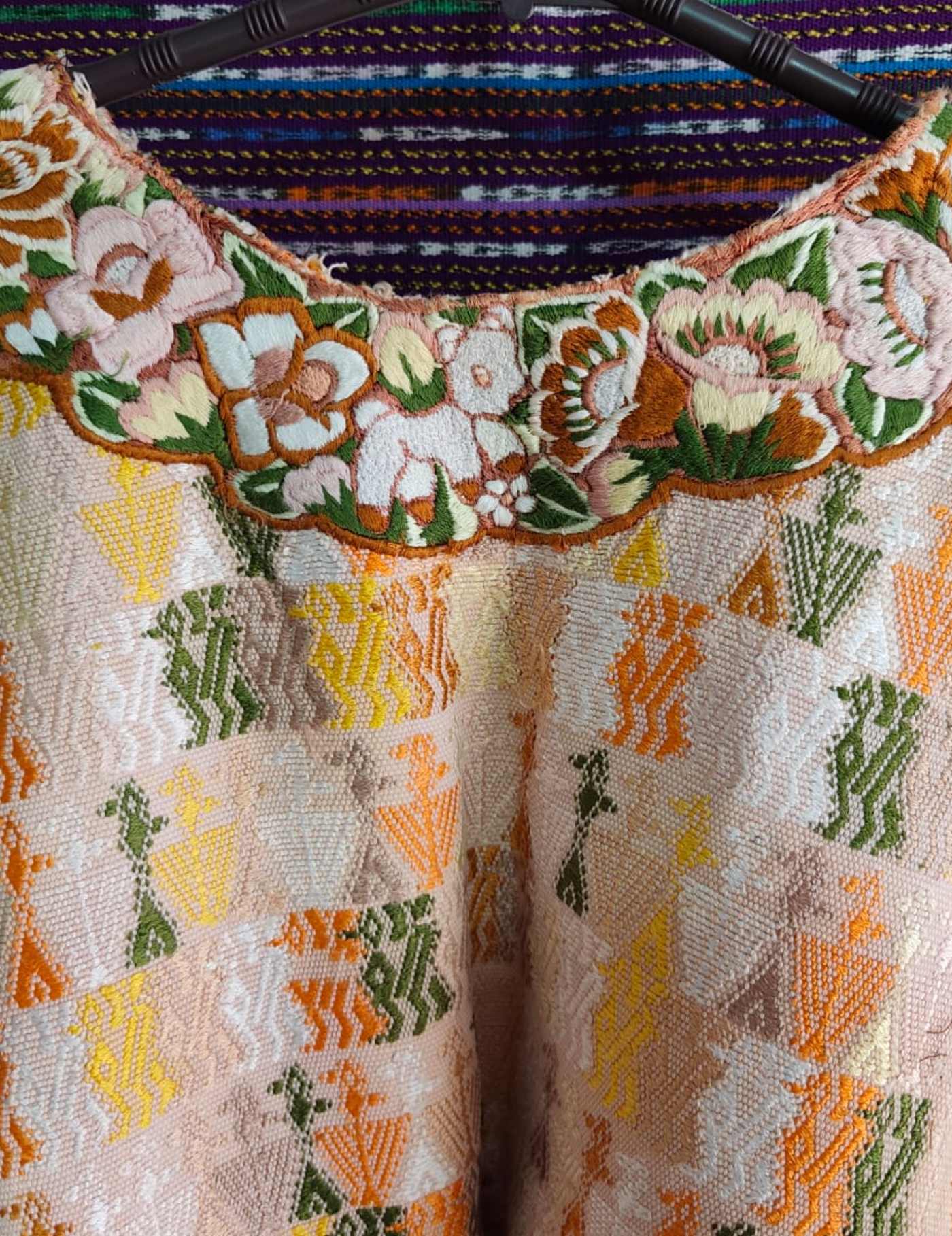 Warm Toned Cobán Huipil #8-473