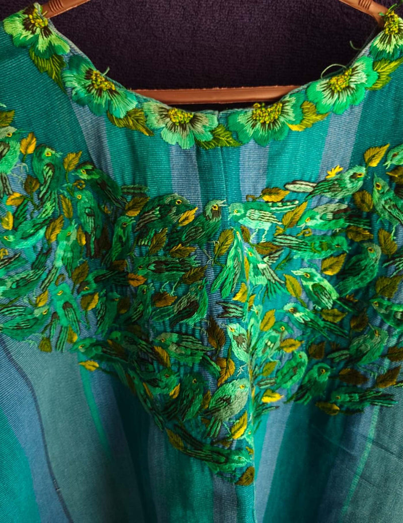 Green and Blue Santiago Huipil #8-476