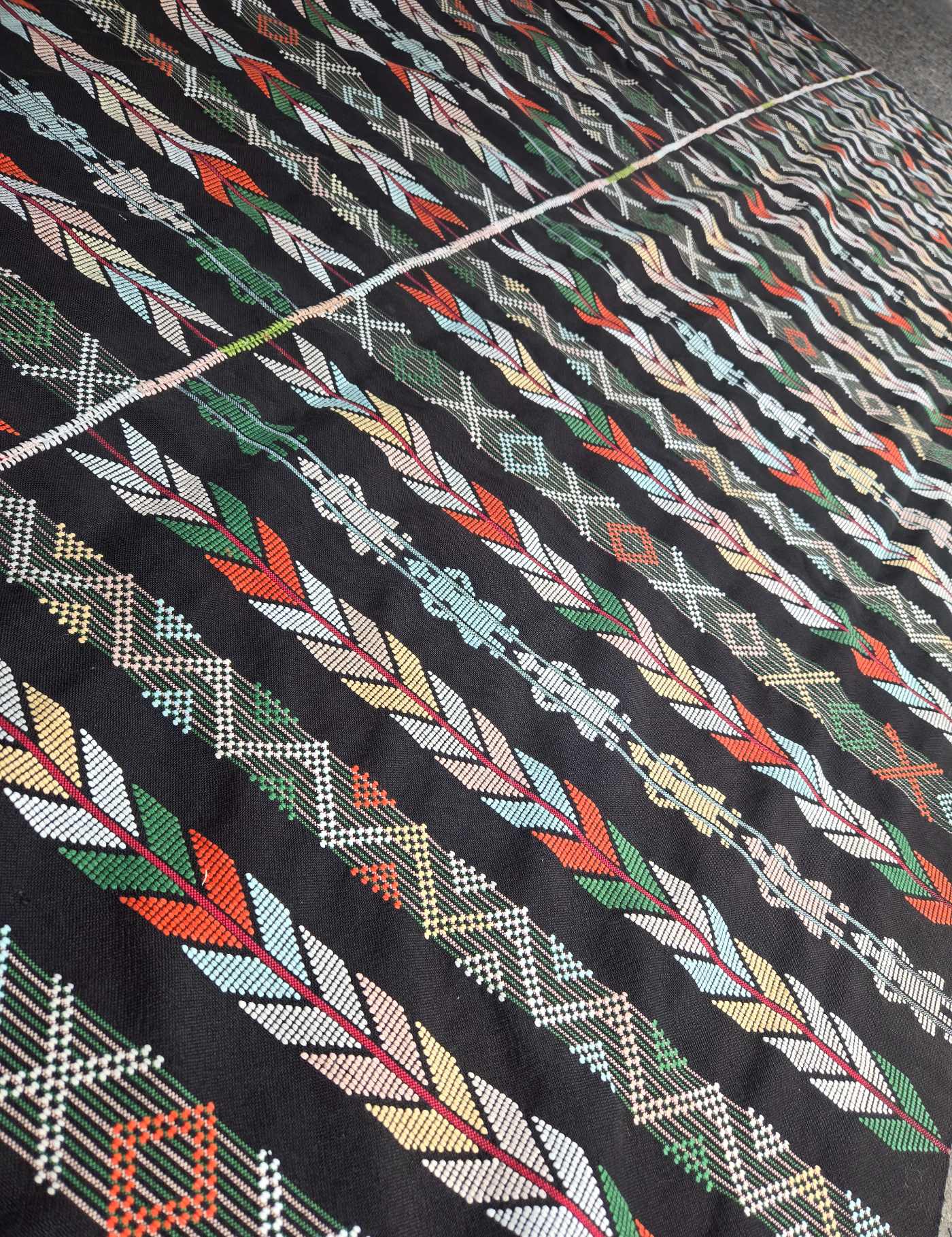 Geometrics on Black Zunil Corte #8-477