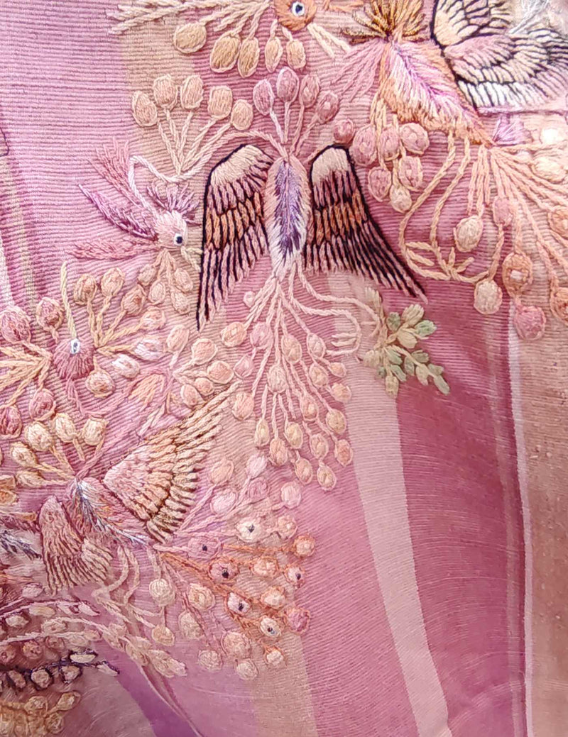 Pink Peacocks Santiago Huipil #8-497