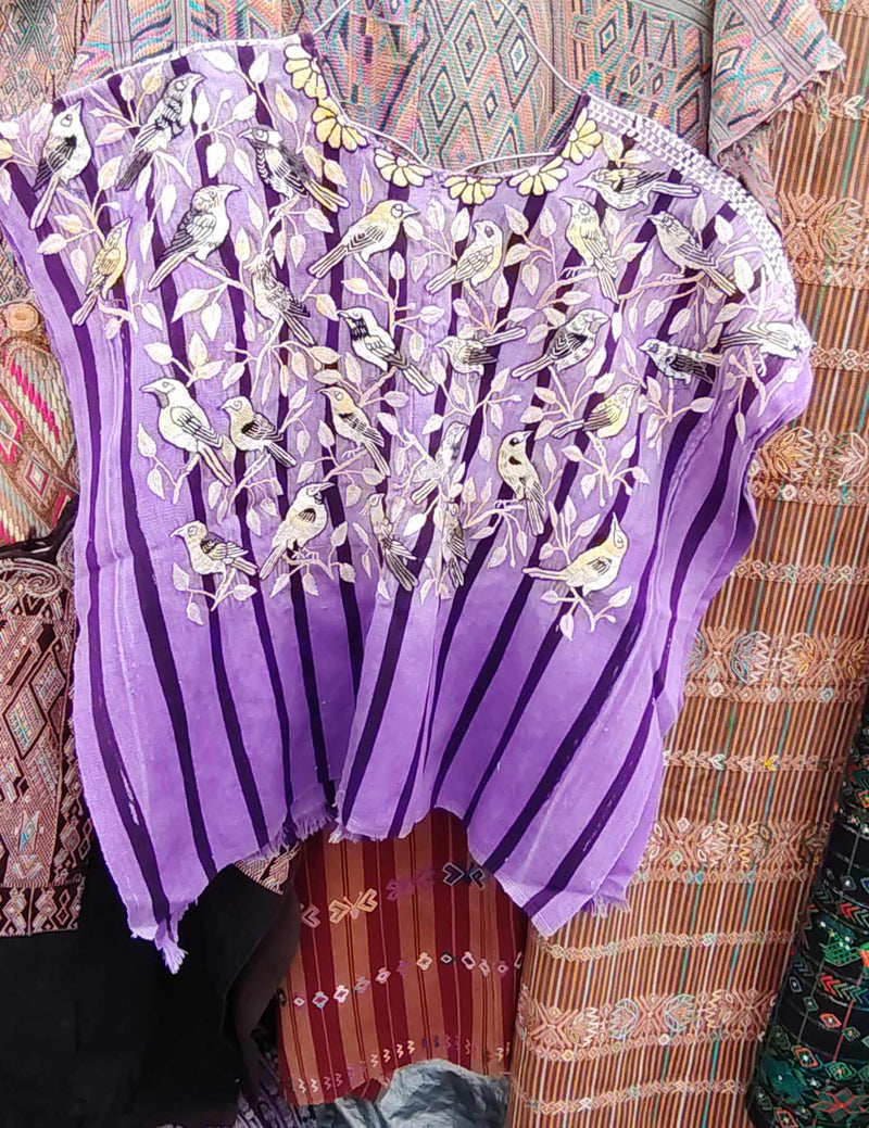 Purple Santiago Huipil #8-502