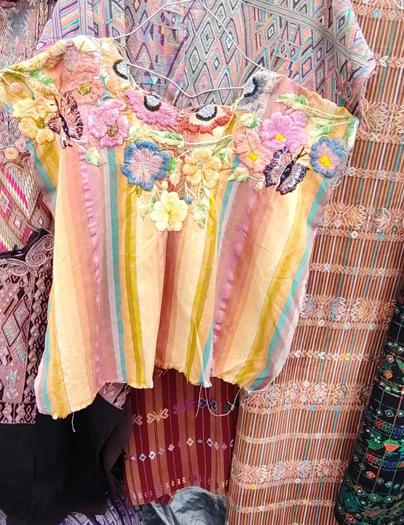 Colourful Pastels Santiago Huipil #8-503