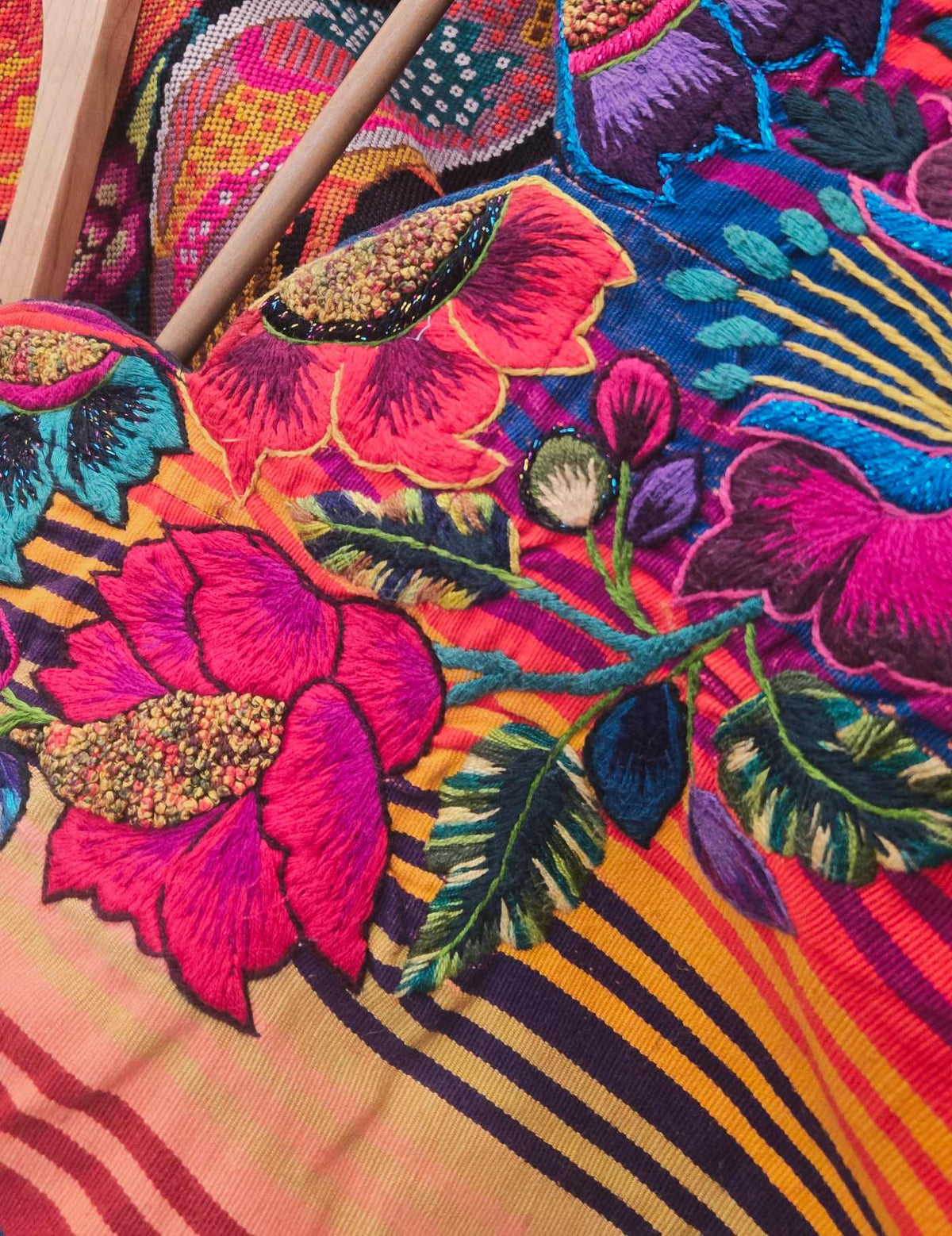 Rainbow Floral Santiago Huipil #8-511