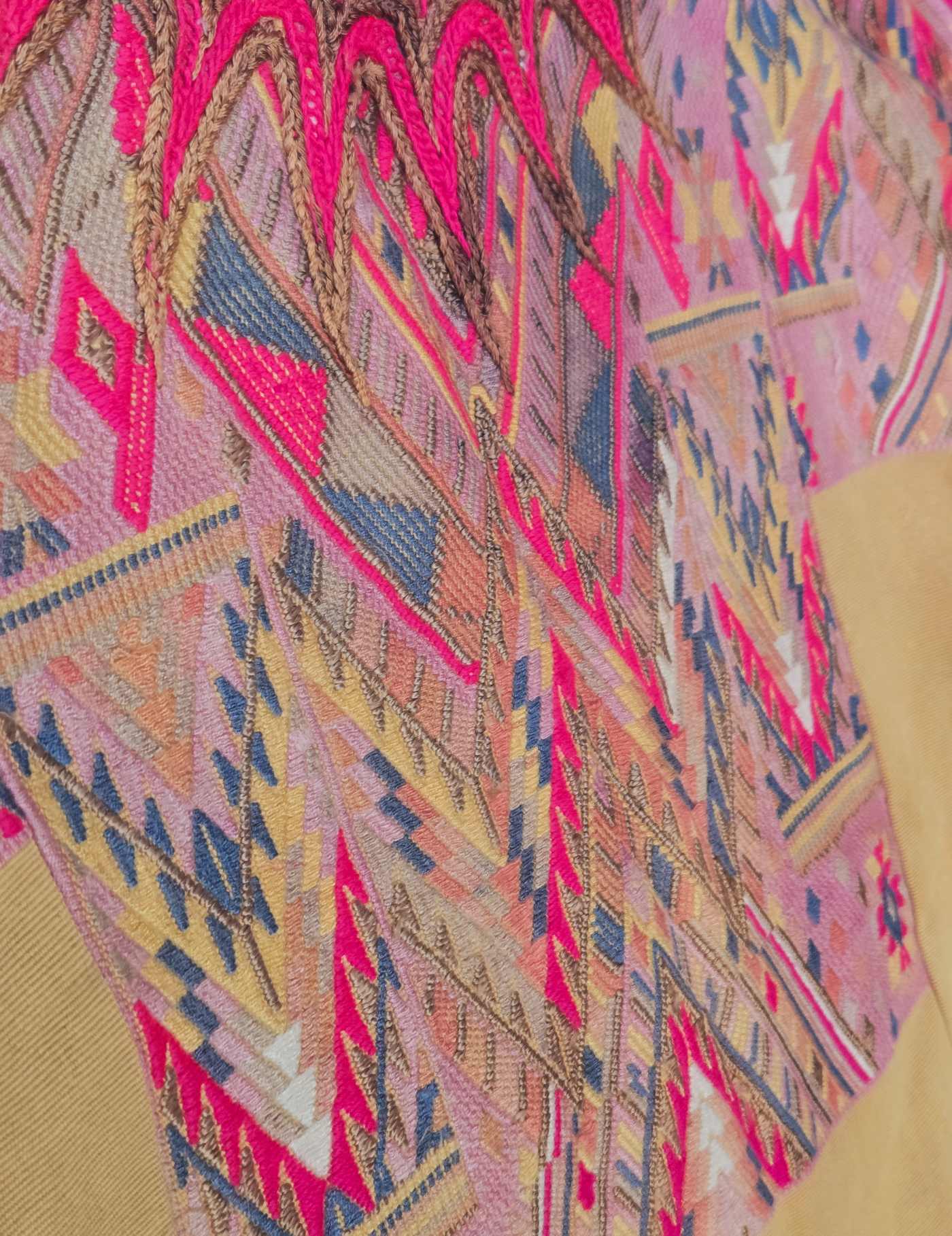 Pink and Primrose Chichicastenango Huipil #8-515