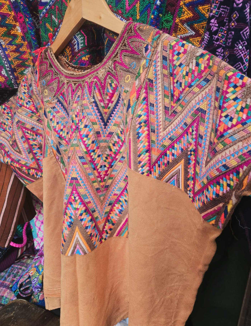 Caramel Chichicastenango Huipil #8-516