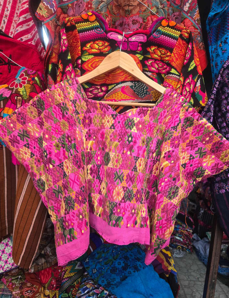 Hot Pink Cobán Huipil #8-519