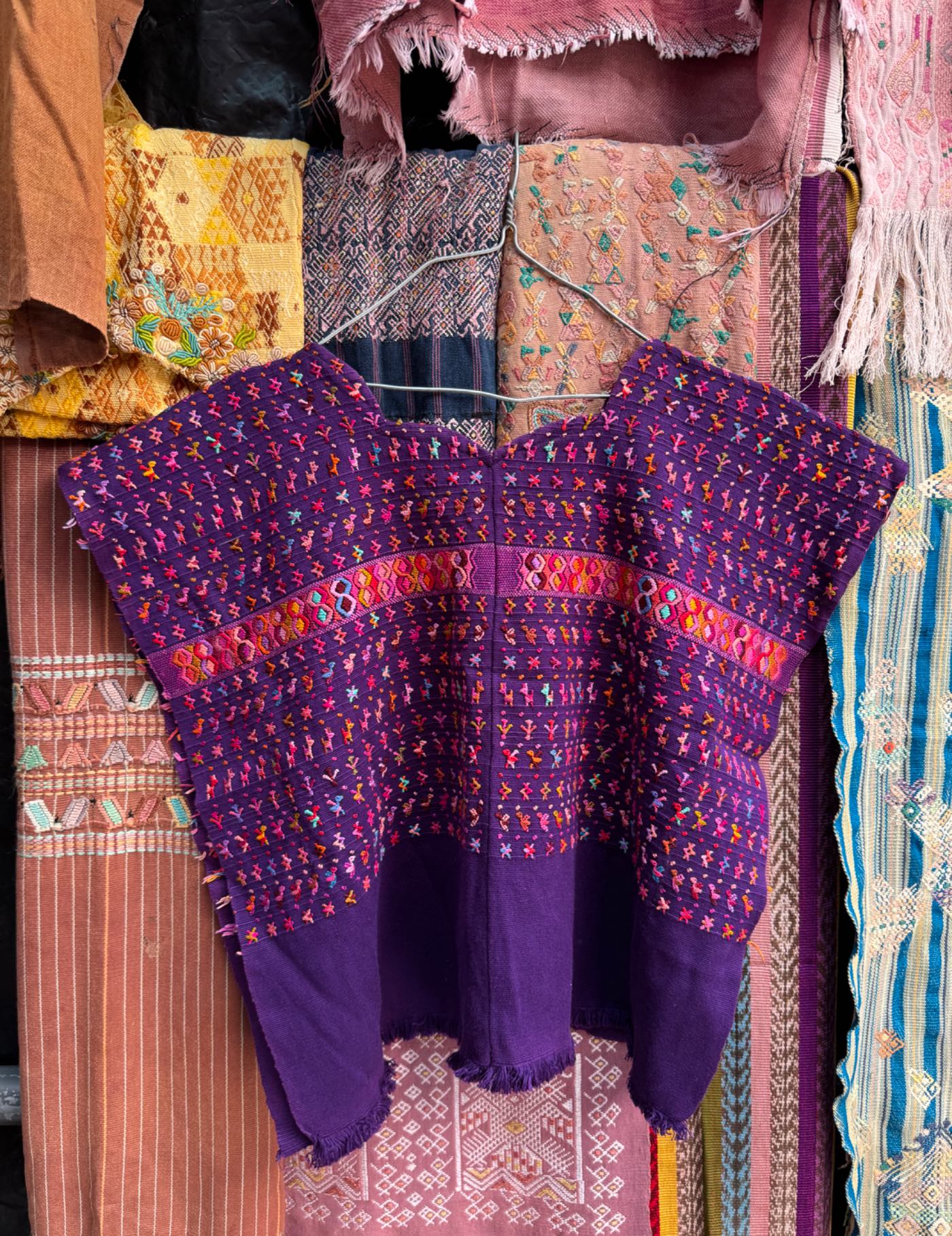 Purple and Red San Lucas Tolimán Huipil #8-527