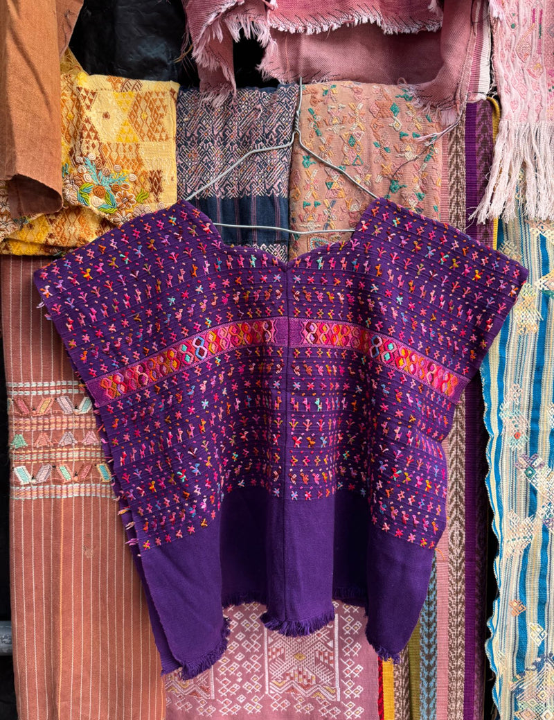 Purple and Red San Lucas Tolimán Huipil #8-527