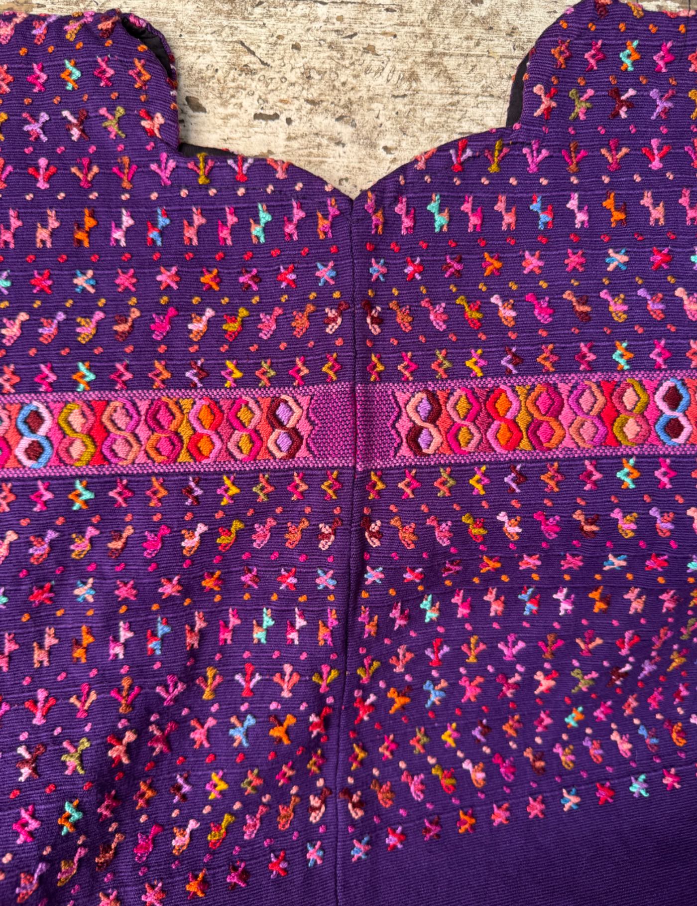 Purple and Red San Lucas Tolimán Huipil #8-527