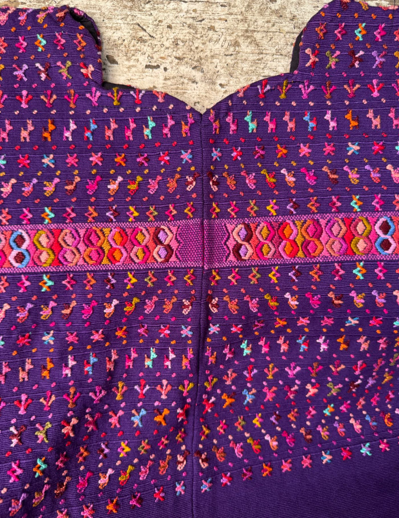 Purple and Red San Lucas Tolimán Huipil #8-527