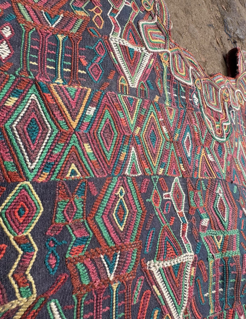 Red and Blue Nebaj Huipil #8-535