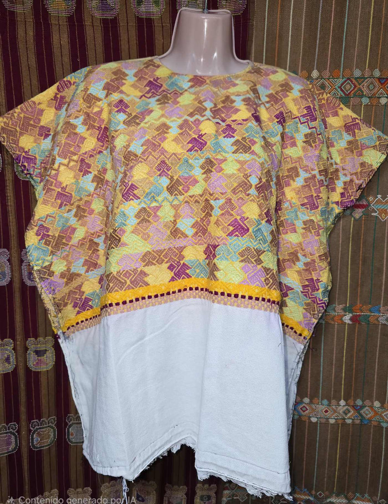 Gold and Pink San Marcos Huipil #8-537