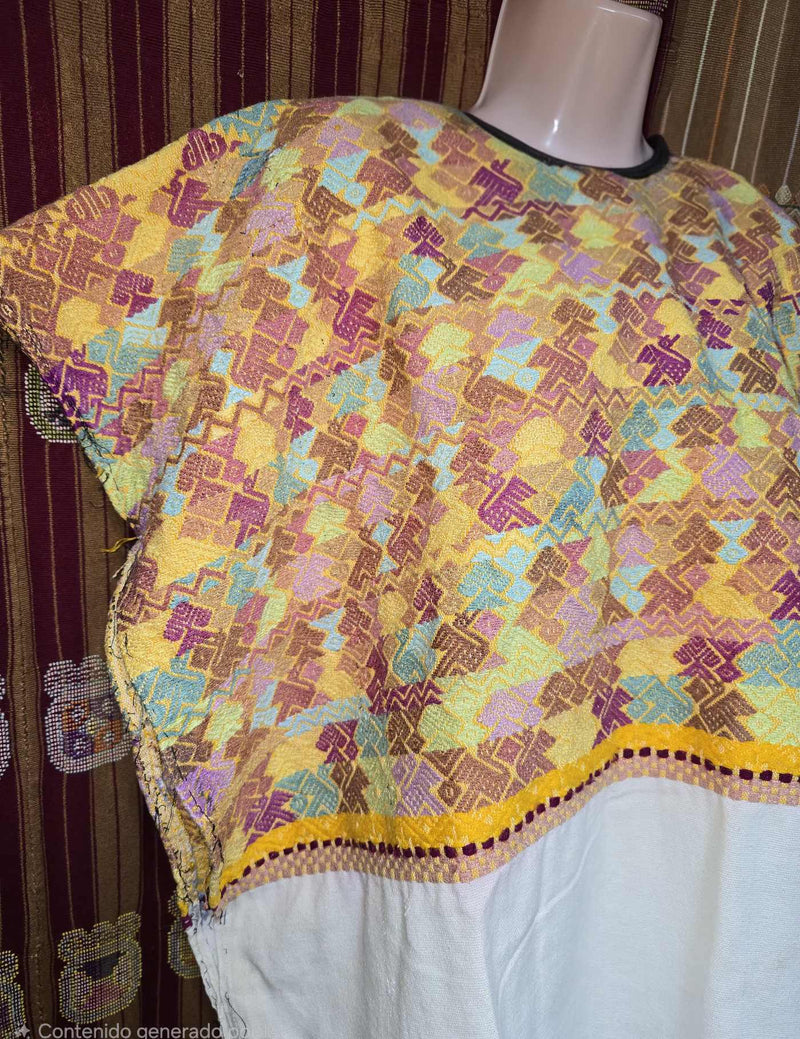 Gold and Pink San Marcos Huipil #8-537