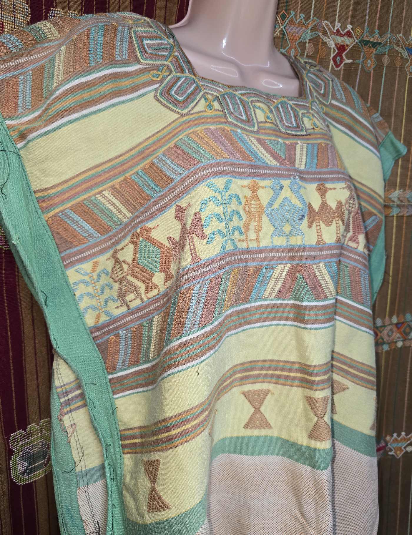 Colourful on Primrose Nebaj Huipil #8-543