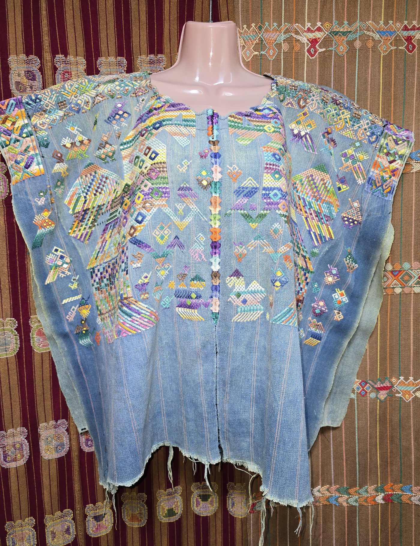 Faded Indigo Nahualá Huipil #8-549