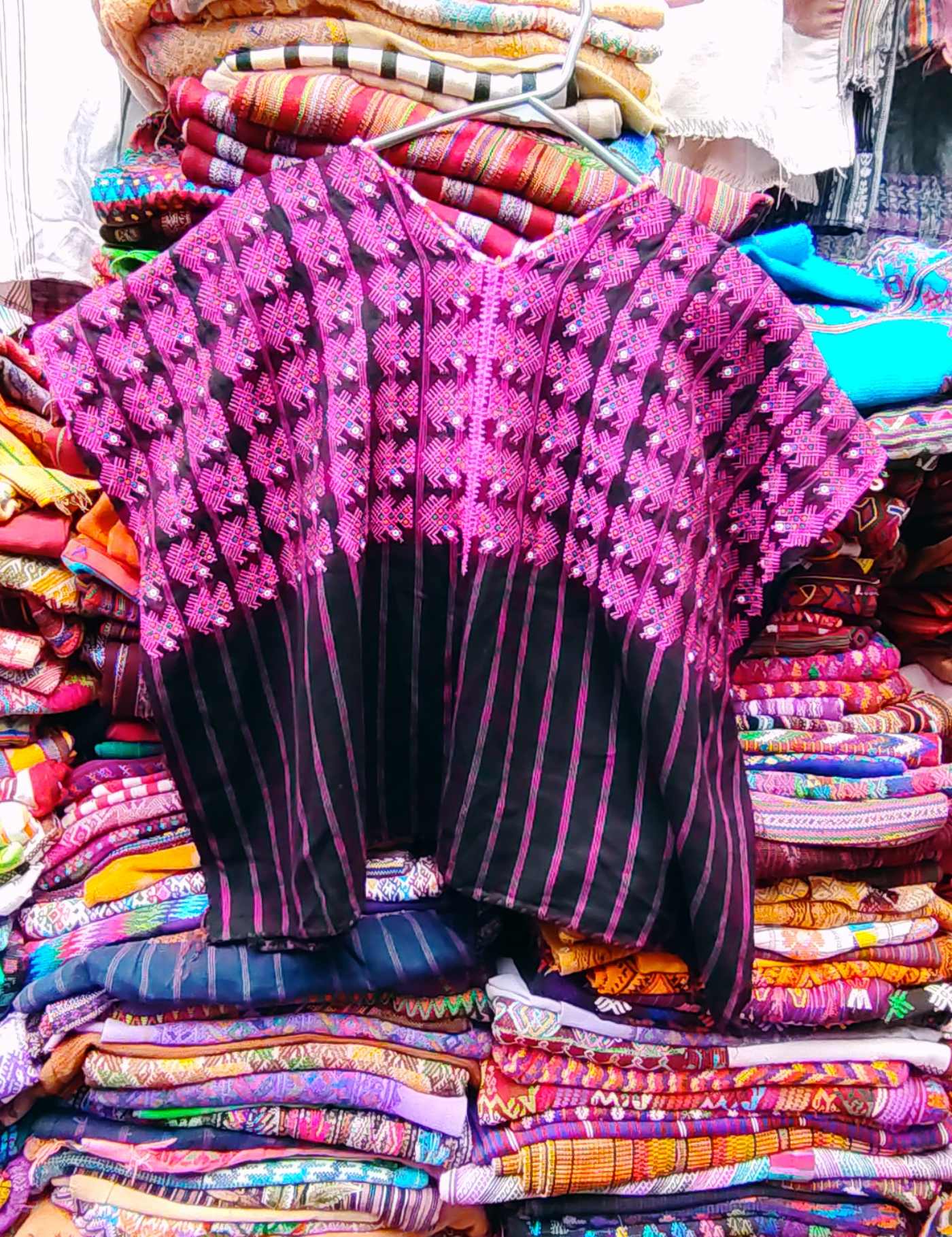 Hot Pink Nahualá Huipil #8-550