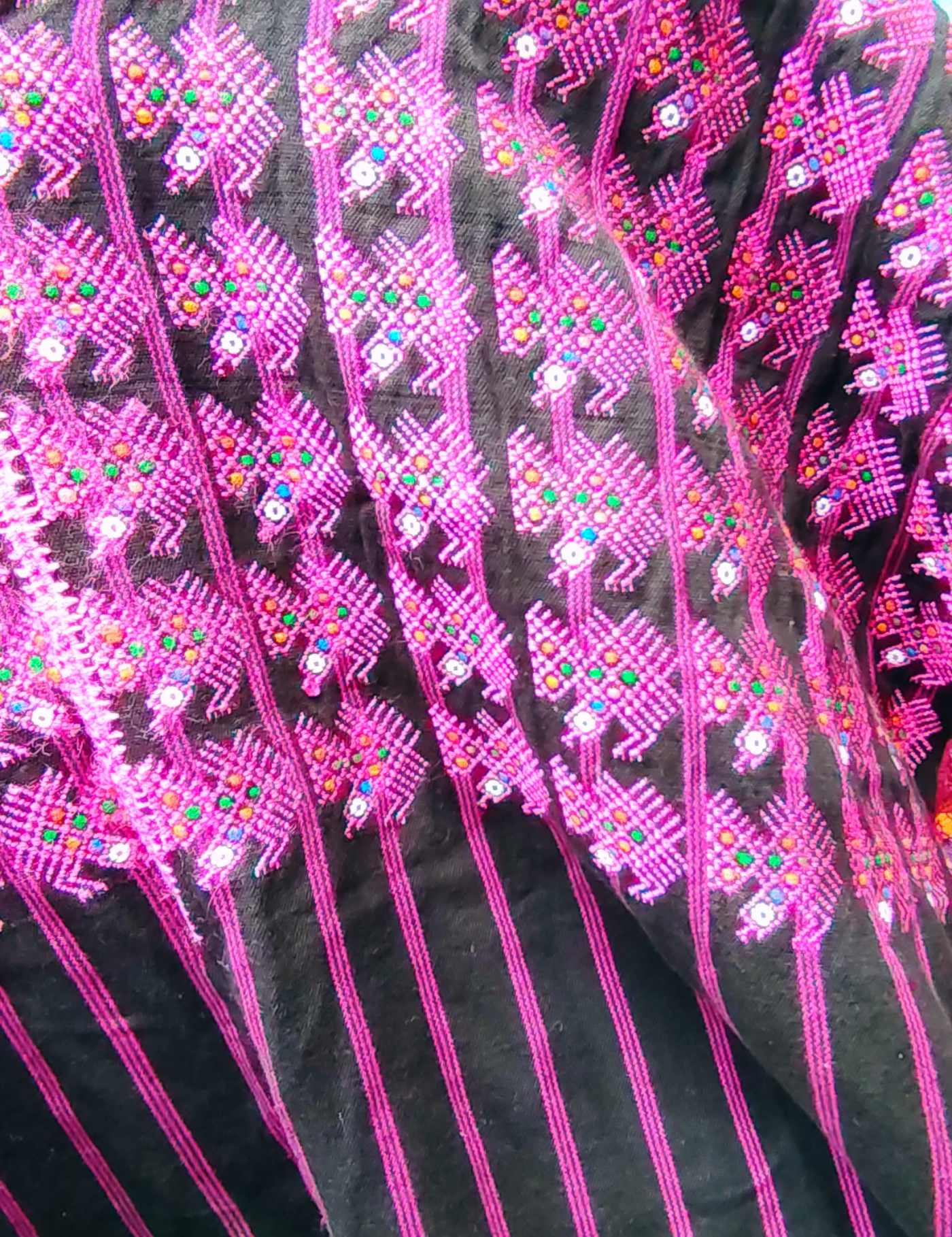 Hot Pink Nahualá Huipil #8-550