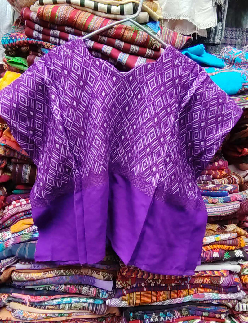 Purple Santa María de Jesús Huipil #8-555