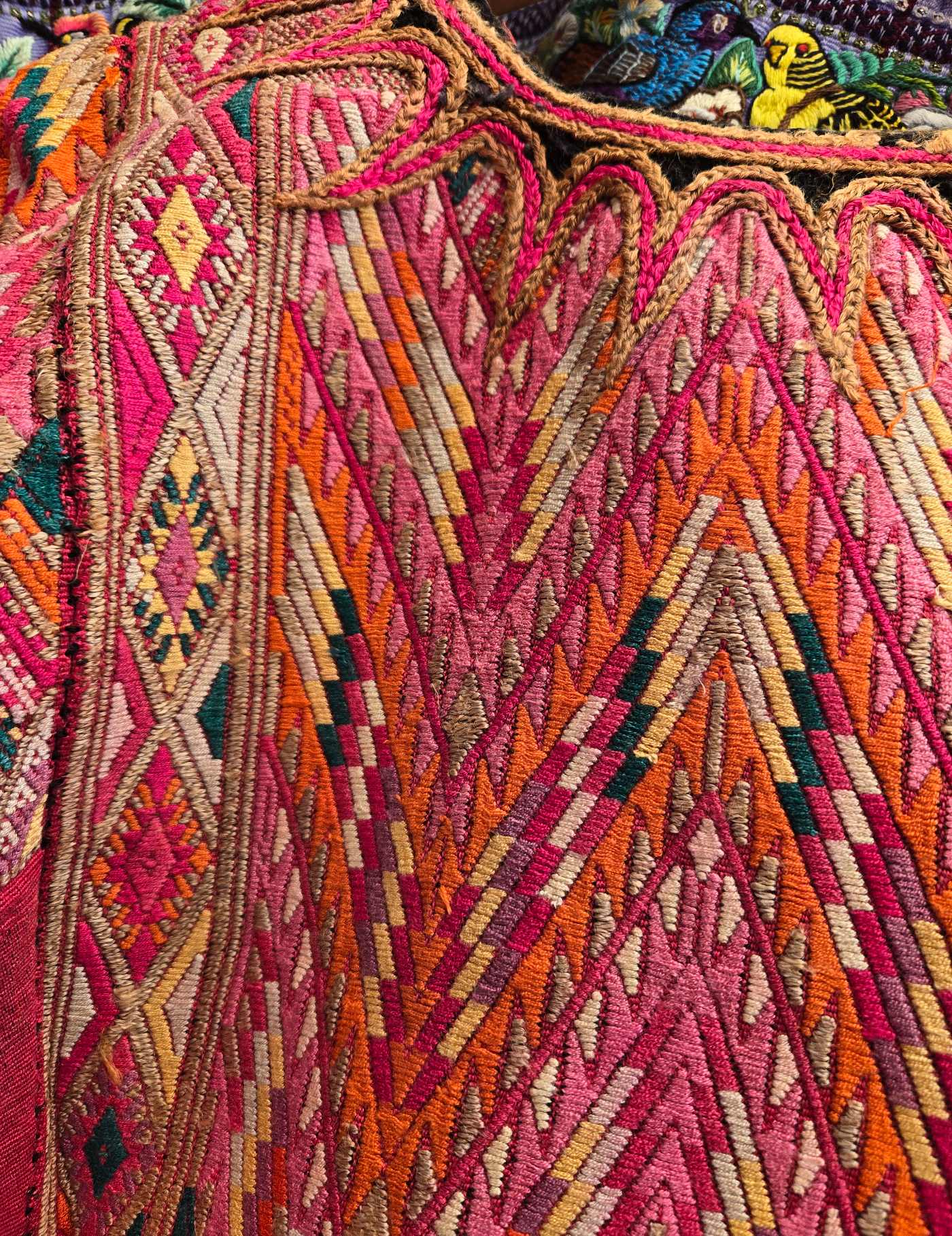 Deep Pink Chichicastenango Huipil #9-9