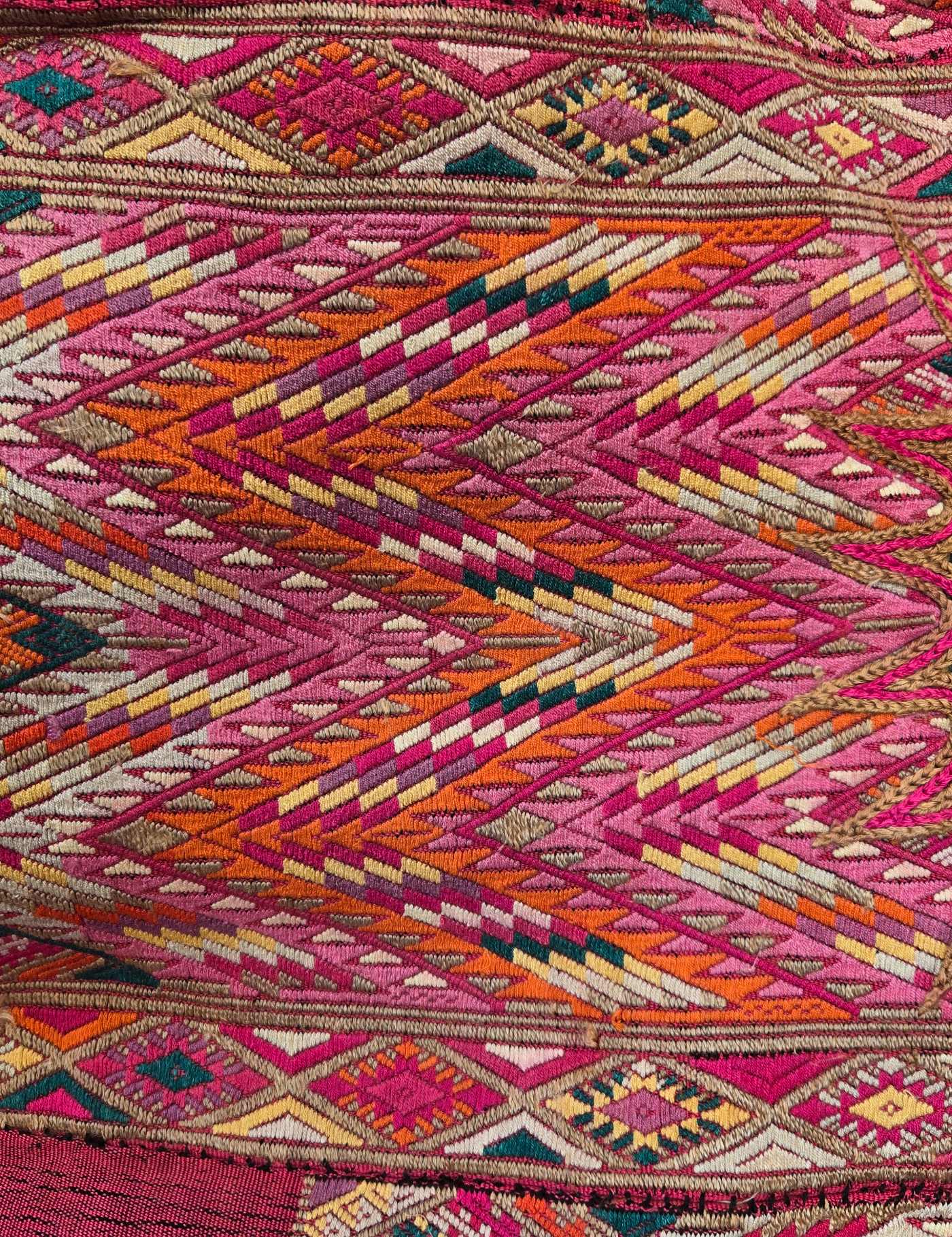 Deep Pink Chichicastenango Huipil #9-9