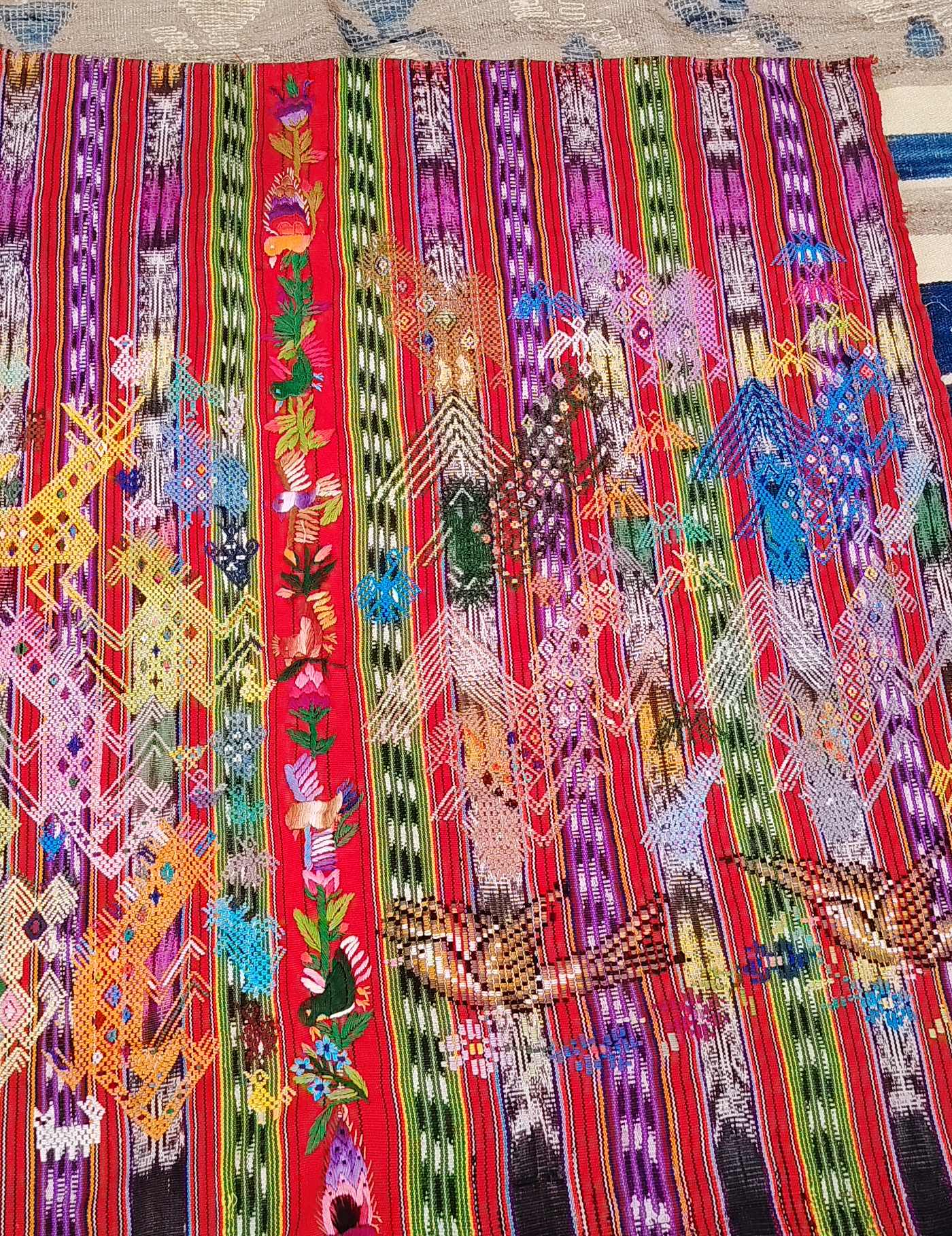 Multicolored with Animals Chichicastenango Tzute #9-14