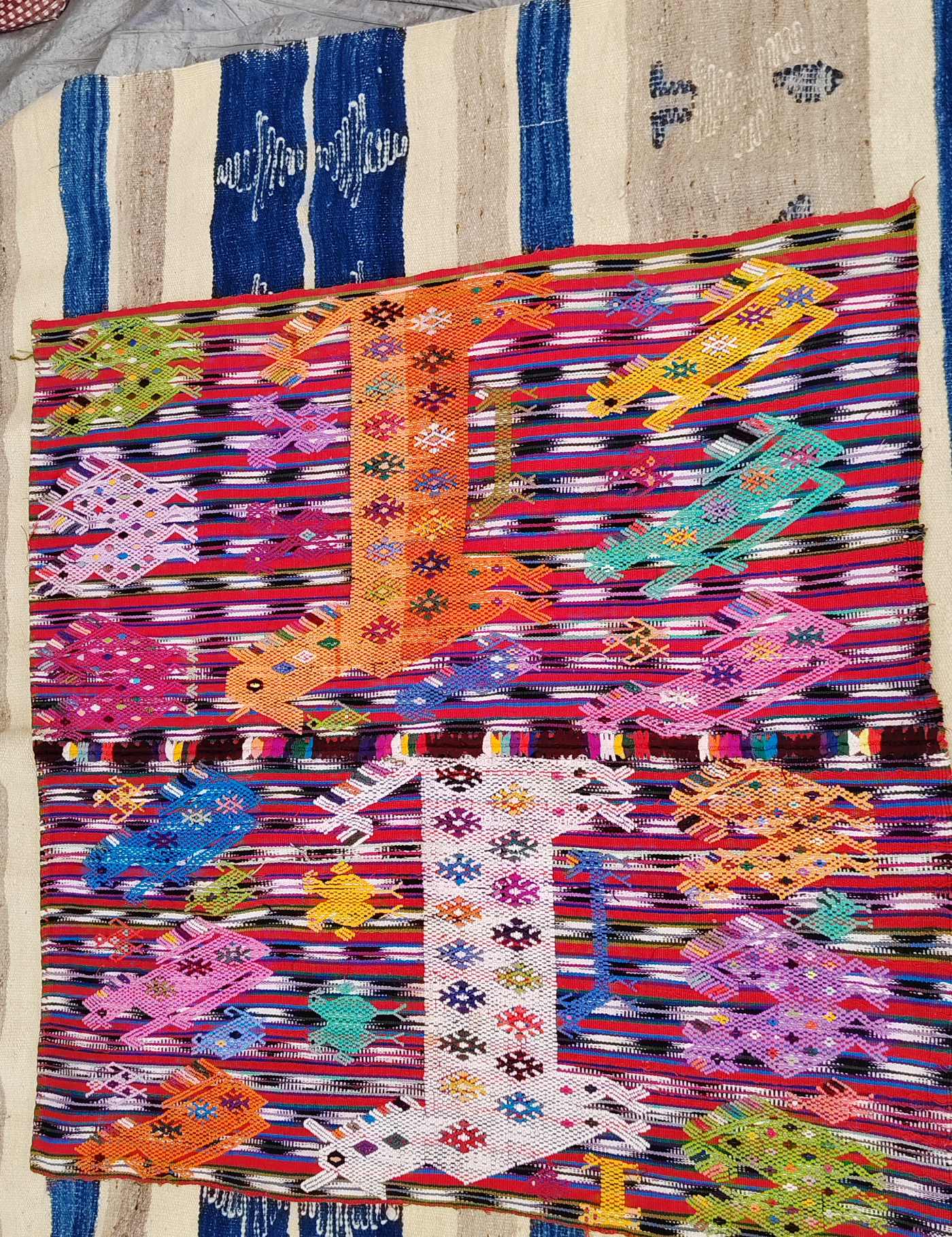 Multicolored Horses and Lizards Chichicastenango Tzute #9-18