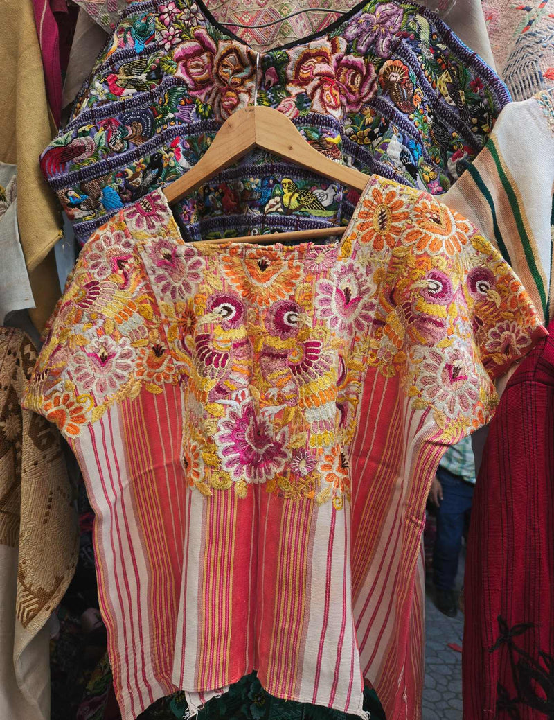 Silk Birds Chichicastenango Huipil #9-23