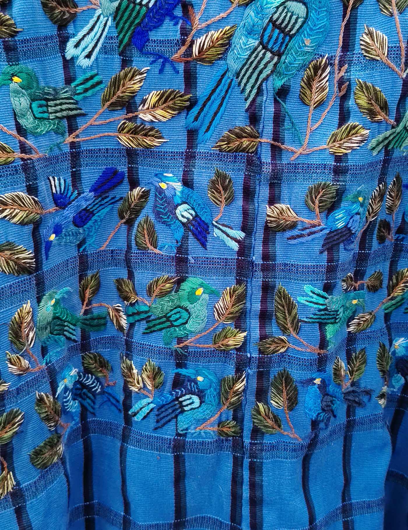 Bright Blue Santiago Huipil #9-41