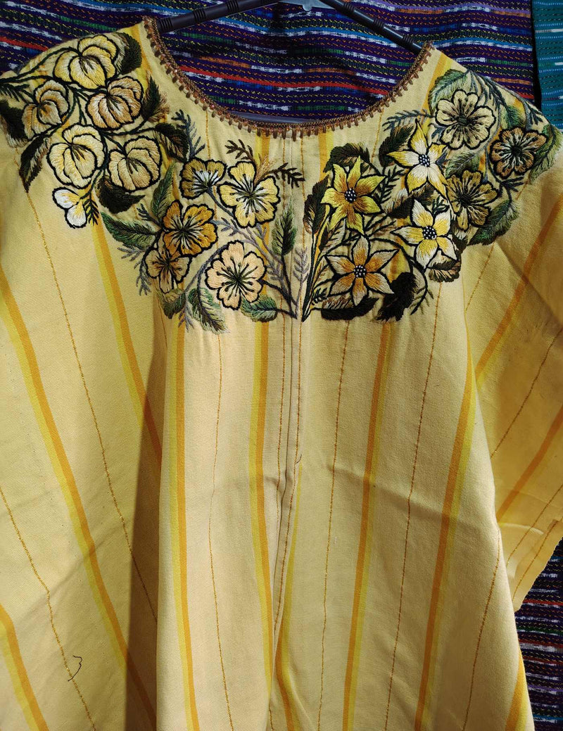Yellow flowers Santiago Huipil #9-49