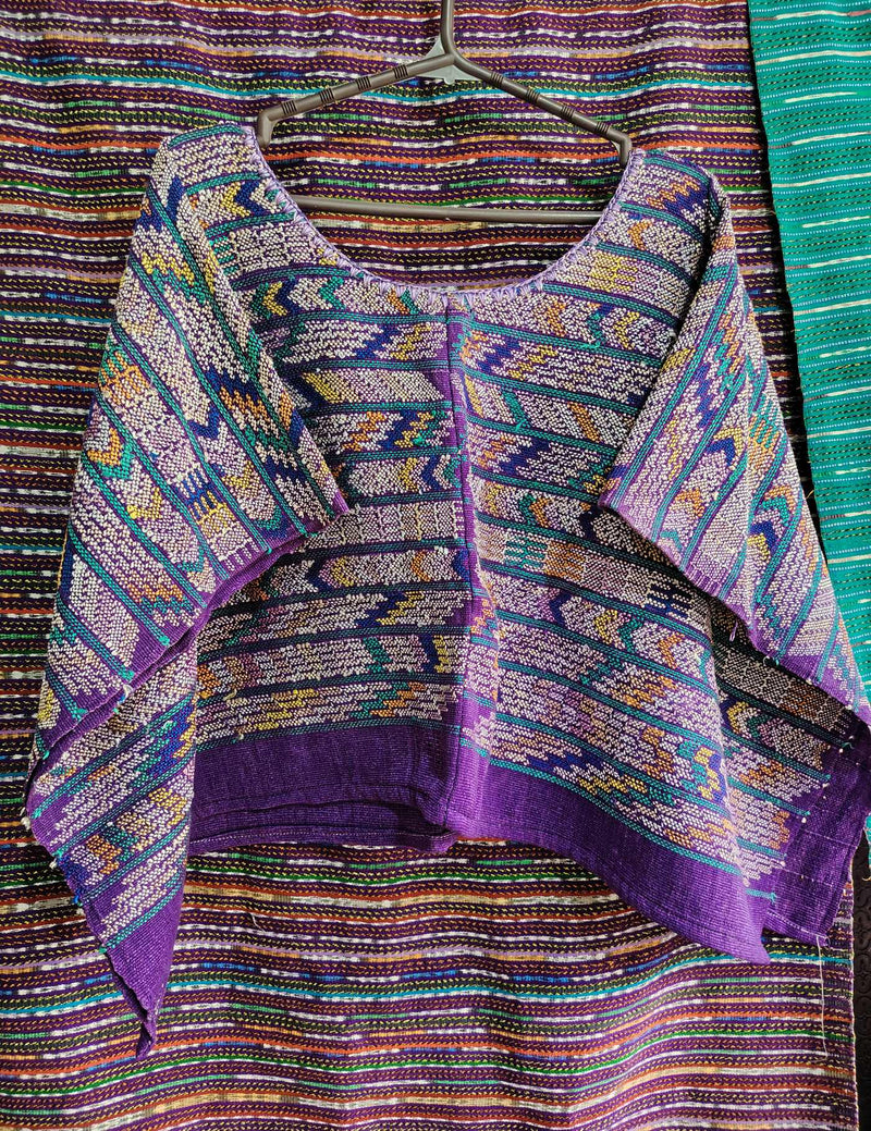 Purple Zigzag Cobán Huipil #9-55