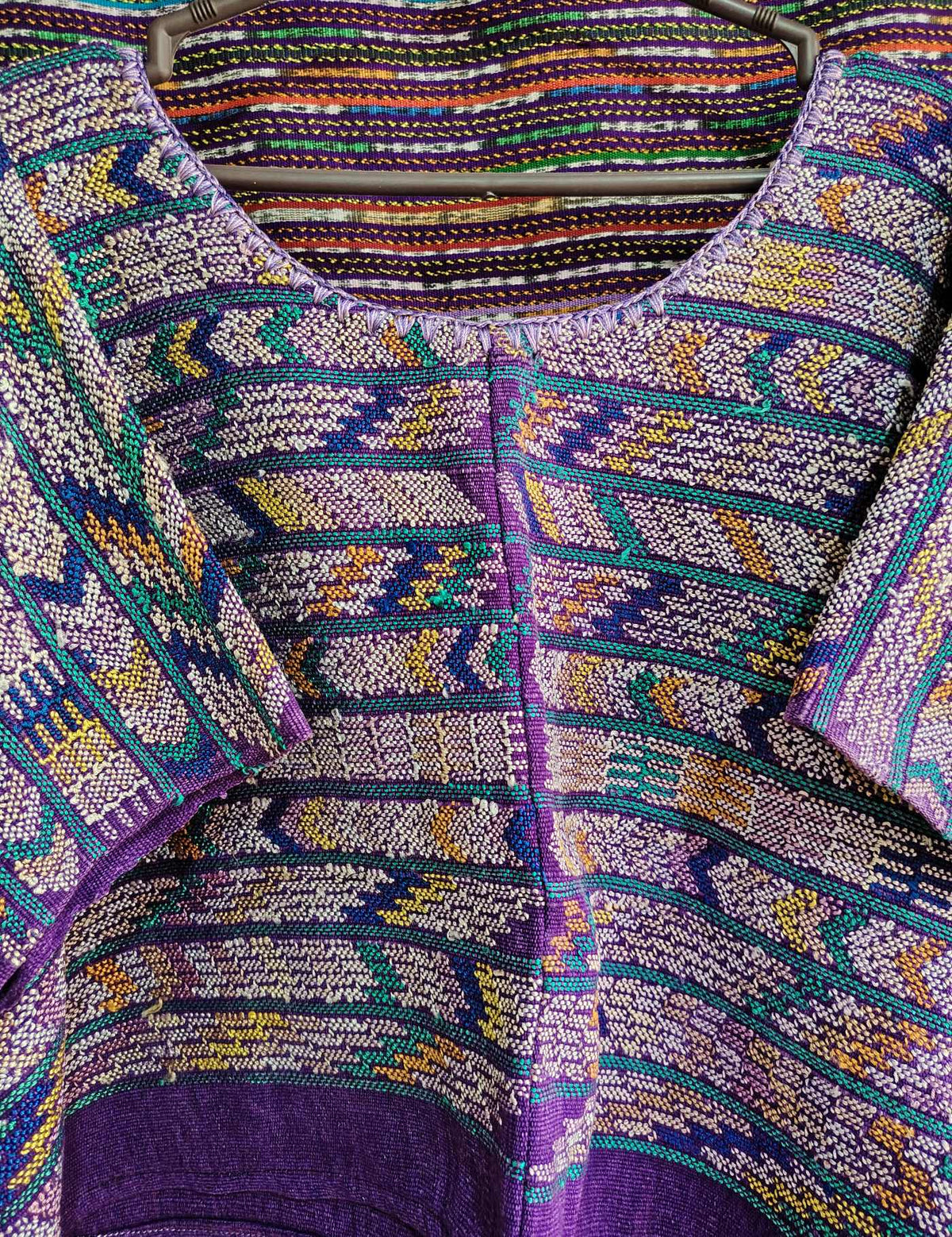 Purple Zigzag Cobán Huipil #9-55