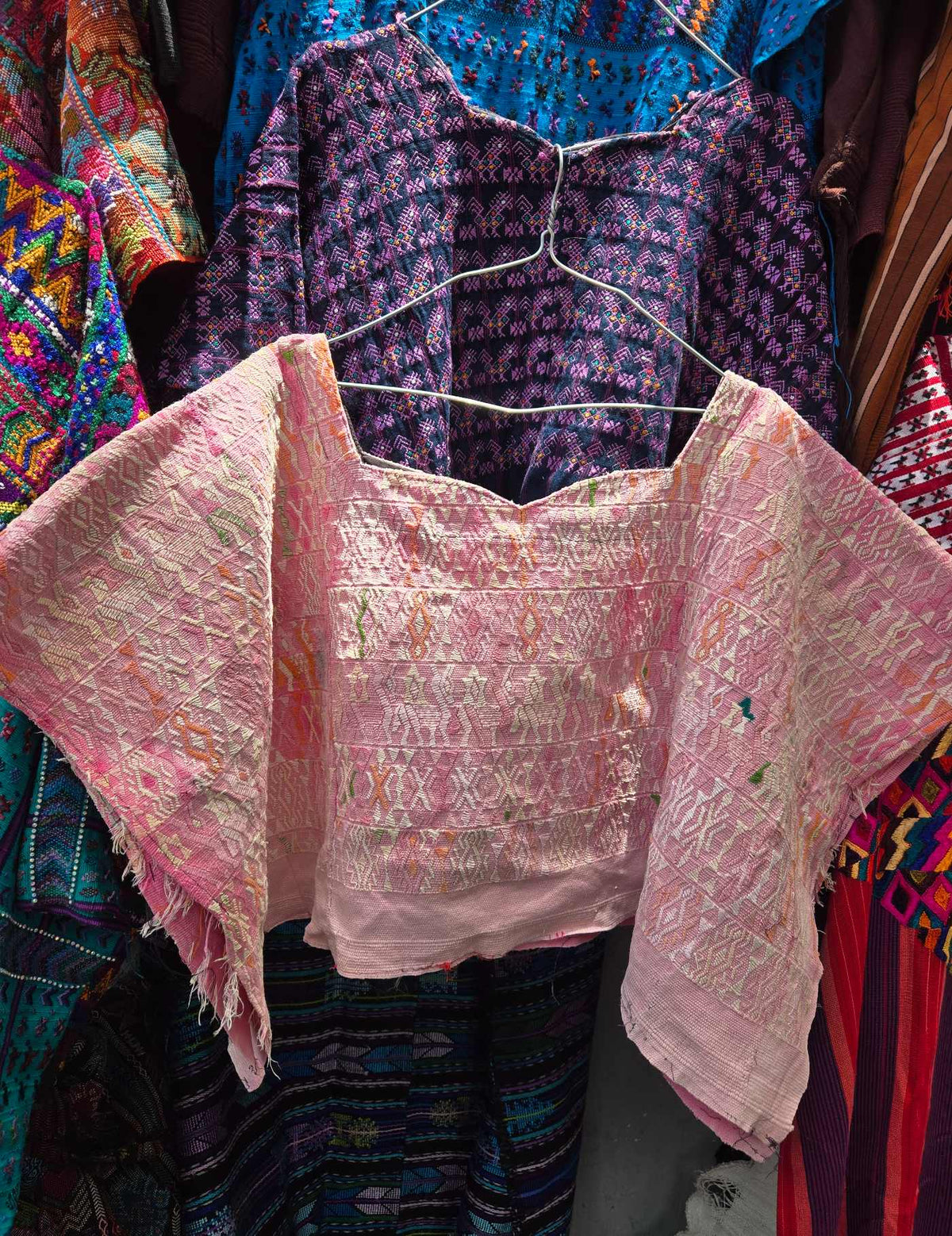Faded Pink Cobán Huipil #9-65