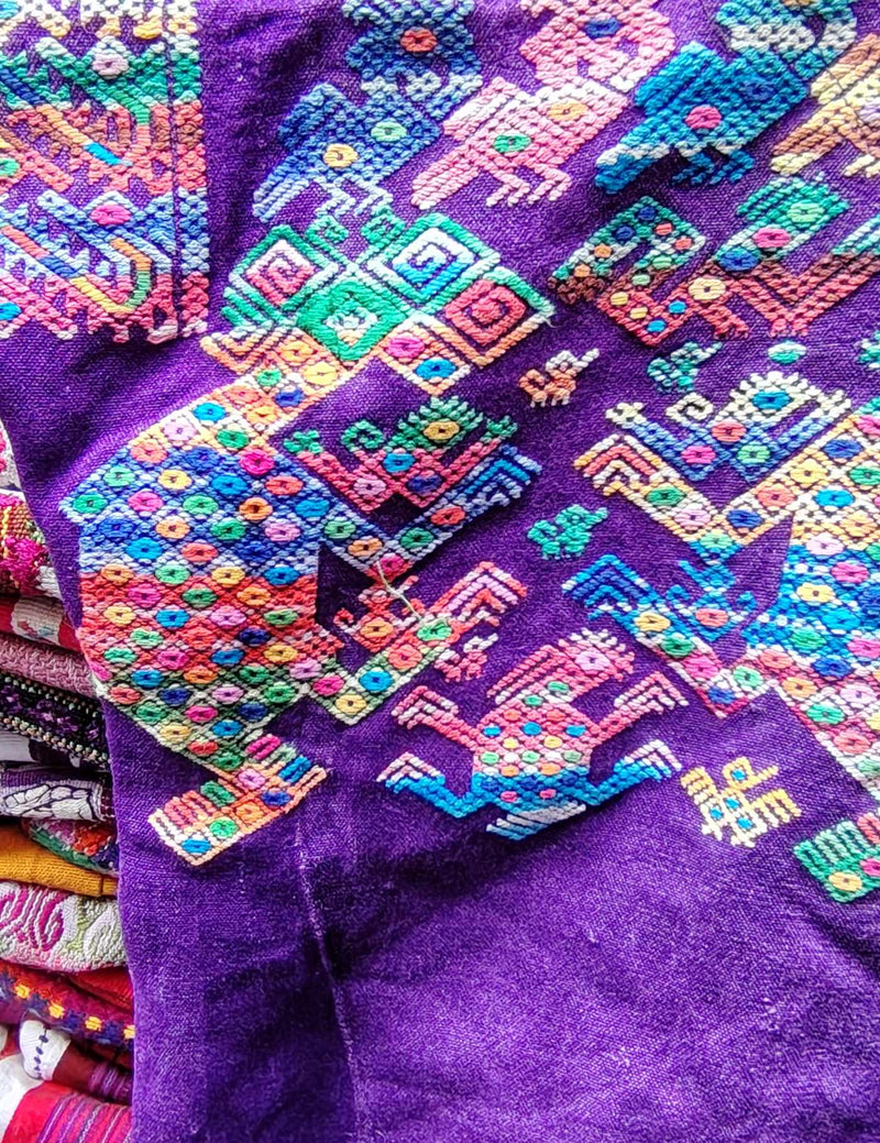 Purple Nahualá Huipil #9-69