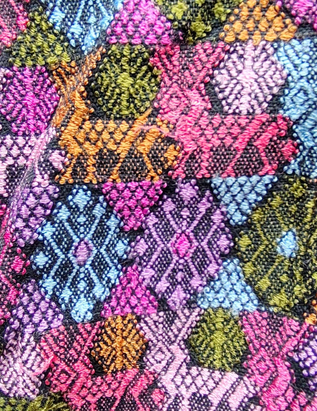 Multicolor Pink Cobán Huipil #9-75