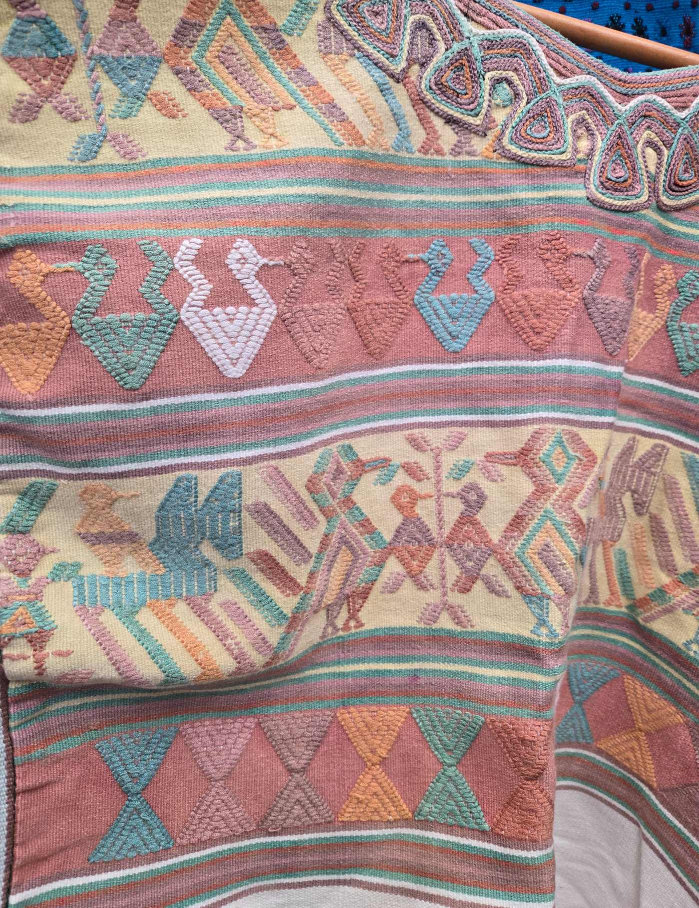 Coral and Primrose Nebaj Huipil #9-87
